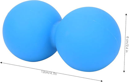 Gel Exercise Peanut Ball Yoga Gym Fitness Body Relax Massage Ball Relieve Pain (Blue)