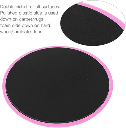 Fitness Sliding Discs, Core Slider Workout Equipment, Low - Impact Sliding Disks for Home Gym, Smooth Slide Mat for Abs, Strength and Stability Training