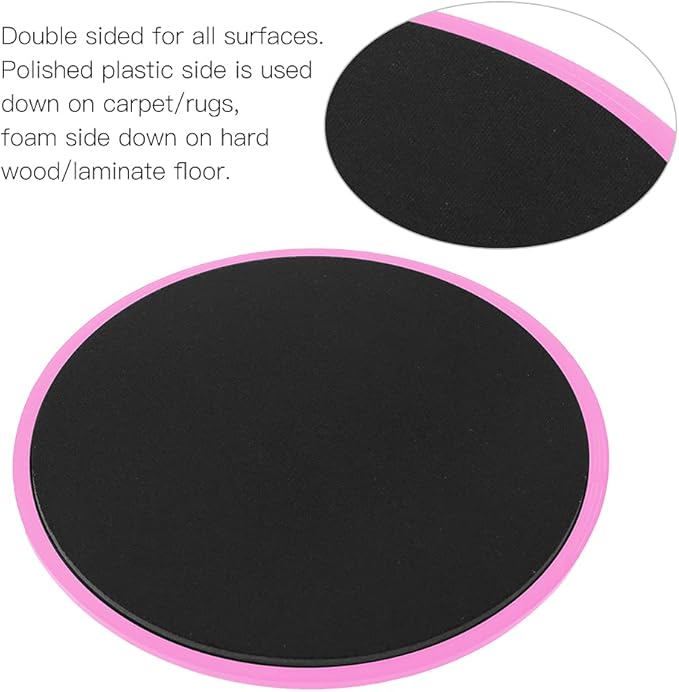 Fitness Sliding Discs, Core Slider Workout Disks for Low Impact Training, Smooth Slide Mat for Home Gym, Aerobics and Calisthenics with Full Body Control