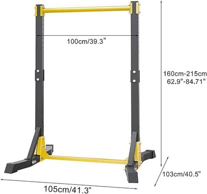 Power Tower Pull Up Dip Station, Workout Equipment Portable Pull Up Bar, Free Standing Pull Up Bar for Home Gym, Pull Up Stand Station 400LBS with 11 Gears Adjustment