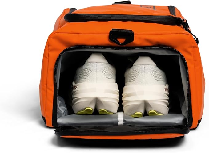 SILO Crew Drop One 26L Ultramarathon Bag - Organize Gear Efficiently for Training Racing Work, Travel - Optimized Storage: Pockets/Compartments for Easy Access Athletes Marathon Fitness Bright Orange