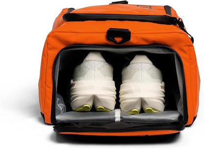SILO Crew Drop One 26L Ultramarathon Bag - Organize Gear Efficiently for Training Racing Work, Travel - Optimized Storage: Pockets/Compartments for Easy Access Athletes Marathon Fitness Bright Orange