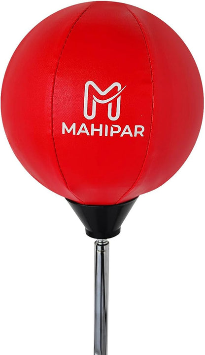 Punching Bag with Stand for Kickboxing, MMA & Reflex Training – Freestanding Heavy Bag Boxing Set with Speed Bag & Gloves – Adjustable Height for Adults & Teens – Great for Cardio