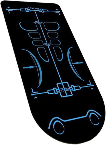 Exercise Equipment Mat - Extra Long Yoga Mat Non-Slip 5.25x2.3ft | Men And Women Exercising Mat, Sound Insulation Knee Joint Protector Pad For Ab Roller Wheel And Workout Accessories