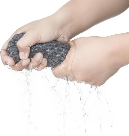 Washcloth Set for Bathroom - Quick Drying - Ultra Soft Microfiber Absorbent Towel for Bath Fitness, Gym, Shower, Hotel, and Spa - 13x13 Inch | Set of 6, Grey