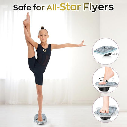 Flyer Cheer Stand - Cheerleading Balance Board for Flyer, Core Strength & Flexibility Training Board, Cheer Stand Practice Equipment for Stunts Training, Gymnastics Balance Trainer