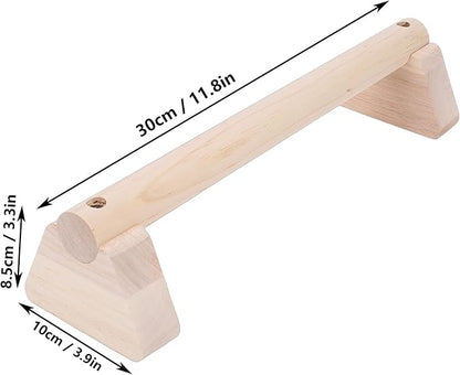 Diydeg Wood Push Up Bar, Parallettes Bars with Non Slip Base, Handstand Trainer Pushup Handles, Calisthenics Equipment for Men and Women Strength Training, Home Fitness, Workout