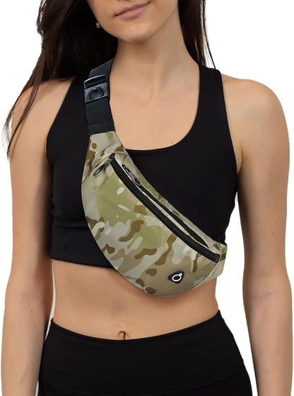 Fanny Pack for Men Women, Waterproof Sports Waist Bag Pack, Belt Bag for Travel Hiking Running