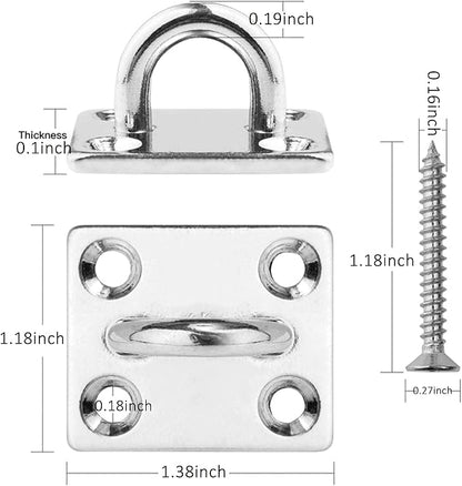 Wall Ceiling Mount Bracket Hooks for Suspension Band Trainers, Battle Ropes, Body Weight Strength Training Sets, Aerial Yoga Swing Hammock Resistance Bands, Boxing Equipment.
