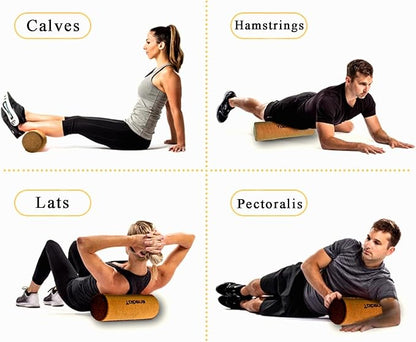 Cork Roller,Foam Rollers Substitute for Muscle Restoration, Massage Therapy, Sport Recovery and Physical Therapy -18in