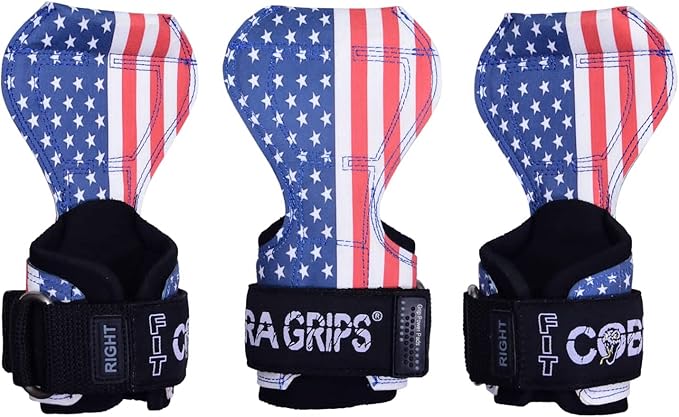 Cobra Grips PRO Weight Lifting Gloves Heavy Duty Straps Alternative with Power Lifting Hooks Padded Wrist Support for Deadlifts & Bodybuilding