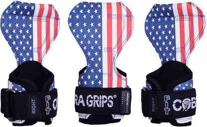 Cobra Grips PRO Weight Lifting Gloves Heavy Duty Straps Alternative with Power Lifting Hooks Padded Wrist Support for Deadlifts & Bodybuilding