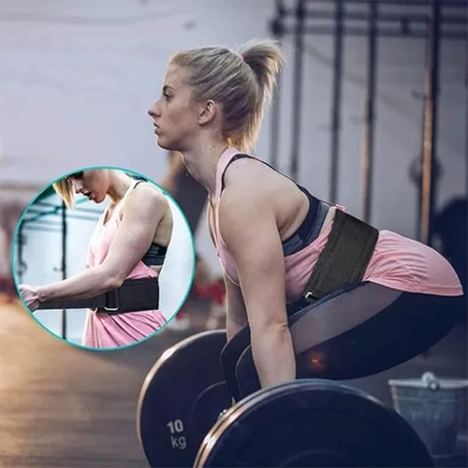 Comfortable Regulable Weight Lifting Belt Strong Support Design for Men Women, Fitness Belt for Training, EVA Nylon