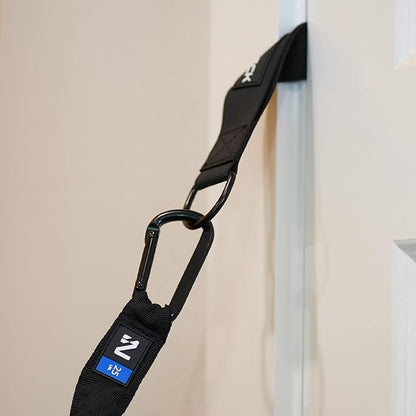 Iron Neck Door Anchor for Resistance Bands - Portable Exercise Band Accessories Home or Gym Workouts - Padded Door Anchor, Resistance Band Workouts for Men and Women - Lock Door