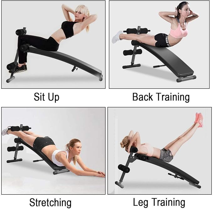 Goplus Adjustable Bench Sit up Bench Slant Board Decline Ab Bench Crunch Board