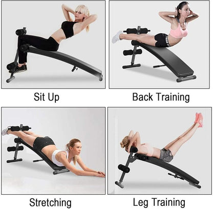 Goplus Adjustable Bench Sit up Bench Slant Board Decline Ab Bench Crunch Board