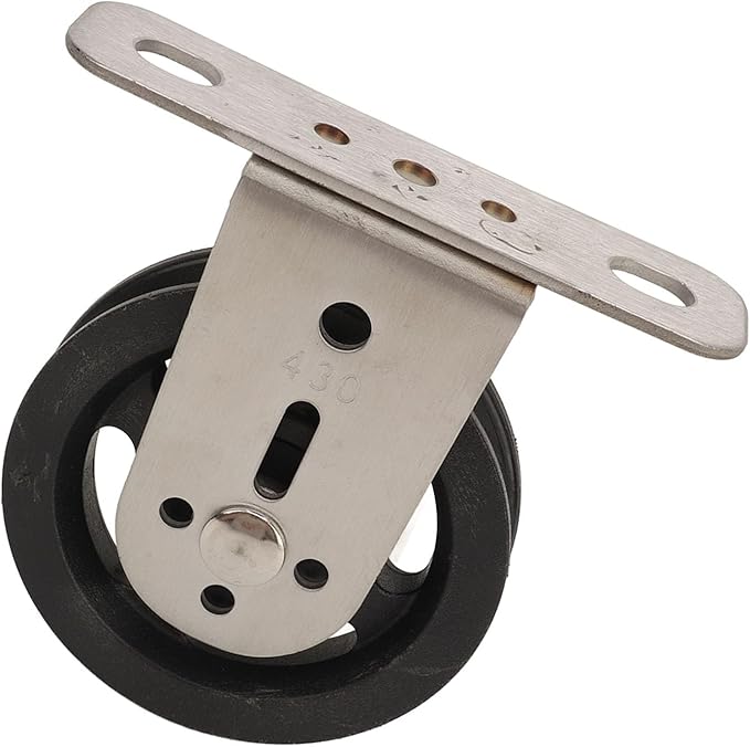 Gym Pulley Blocks Wall Mount Fixed Pulley Wheel 360 Degree Rotation, Silent Bearing Cable Pulley for LAT Pulley System, Includes Expansion Bolts for Home Gym DIY Projects