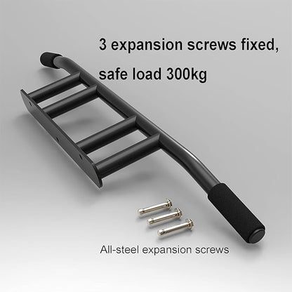 Indoor Exercise Fitness Pull-up Bar, Wall-Mounted Horizontal Bar, Multifunctional Strength Training Rod, for Home Gym, Easy to Install (Steel)