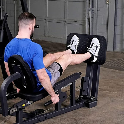 Body-Solid (EXM2500LPS) Multi-Station Home Gym Machine, Arm & Leg Strength Training Functional Exercise Workout Station, 210lbs. Weight Stack with Leg Press