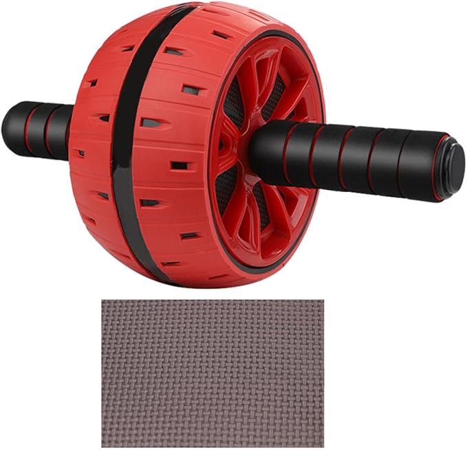 VICASKY Ab Roller Wheel with Knee Pad, Quiet Abdominal Exercise Equipment for Core Workout, Crimson Ab Wheel Roller for Home Strength Training