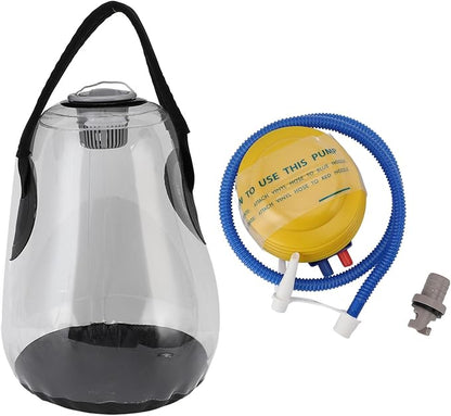 Workout Water Weight Bag 5kg Transparent Portable Fitness Water Sandbag for Home Exercise Gym Equipment Durable PVC Material