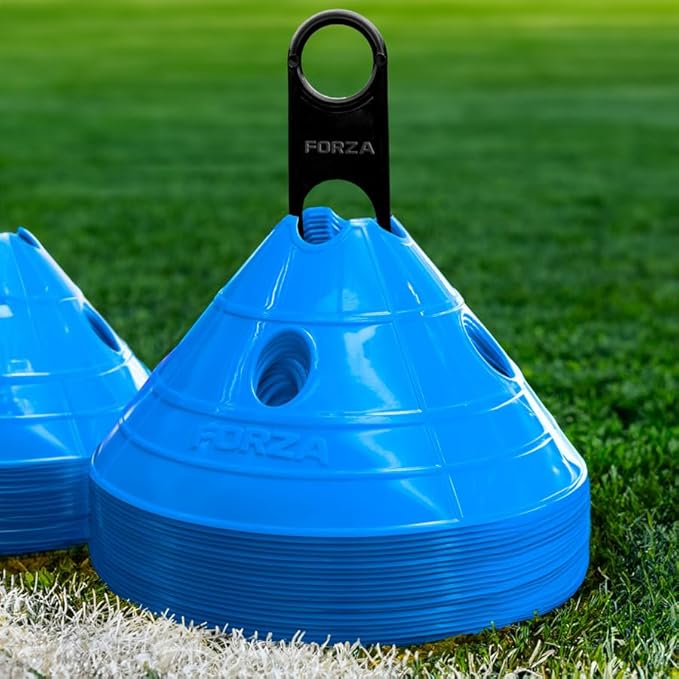 FORZA Soccer SuperCone Training Marker Domes [20 Pack] | Jumbo 5.5in Cones for Speed & Agility Training | Heavy-Duty Weatherproof PVC Options
