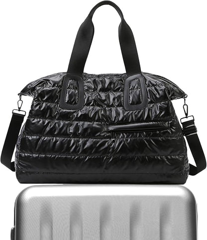 Gym B'ag, Waterproof Fabric, 52x35x22cm, Travel Duffle Holdall With Padded Shoulder Strap, Sports Gym B'ag With Wet Pocket, Spacious Design, For Outdoor, Travel, Workout, Fitness, Swimming, Yoga