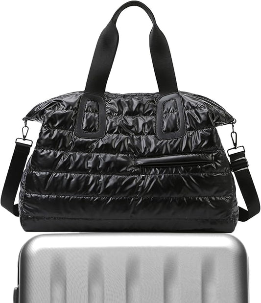 Gym B'ag, Waterproof Fabric, 52x35x22cm, Travel Duffle Holdall With Padded Shoulder Strap, Sports Gym B'ag With Wet Pocket, Spacious Design, For Outdoor, Travel, Workout, Fitness, Swimming, Yoga