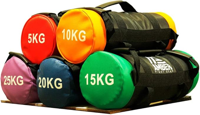 Workout Sandbag for Strength Training Heavy-Duty PVC Shell, 5 Multi-Grip Handles, Reinforced Seams Ideal for CrossFit, Functional Training, Military Conditioning, Home & Gym Workouts – 5kg/11lb
