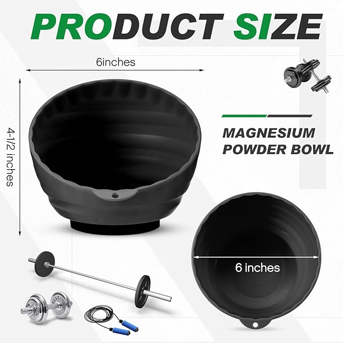 Gym Chalk Bowl Magnetic Weightlifting Chalk Holder Workout Bucket Chalks Blocks for Weightlifting Multi Position Storage Bowl Container Accessory, Curved Magnetic Nuts and Bolts Tray