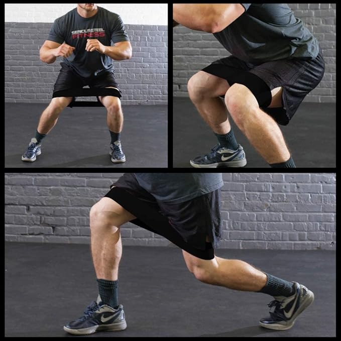 Serious Steel Fitness Hip and Glute Activation Band | Squat & Deadlift Warm-up Band for HIPS and Glutes