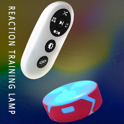 Response Agility Training Light, Children's Physical Fitness Training, Remote Control to Control Light Operation red 4 Lights+Remote Control