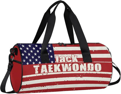 Personalized-Martial-Arts-Gear-Bag for Karate Teakwondo, Custom Jiujitsu Bag for Boys, Karate Teakwondo Bag for Gear Waterproof Lightweight Large USA