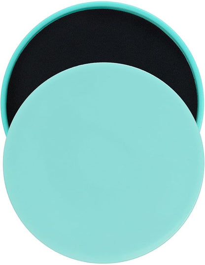 2PCS Exercise Sliding Discs, Small Lightweight Core Sliders, Full Body Workout Tools with Self Adhesive Design, Ideal for Gym, Yoga, Physical Therapy & Dance Training