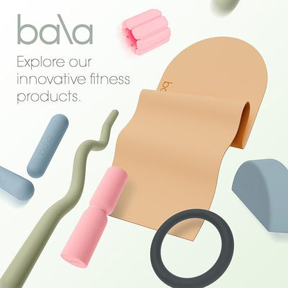 Bala Hourglass Foam Roller (Charcoal) - Soft Density Back Roller Foam for Physical Therapy, Deep Tissue Muscle Massage, Flexibility & Stretching - Workout Roller for Yoga, Neck, Back & Legs Exercise
