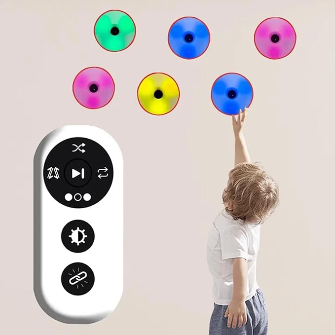 4Pcs/Set Reactions Training Lights, 4 Modes Speed Reactions Lights Training with USB Charging for Fitness, Basketball, Football, Décor de Printemps