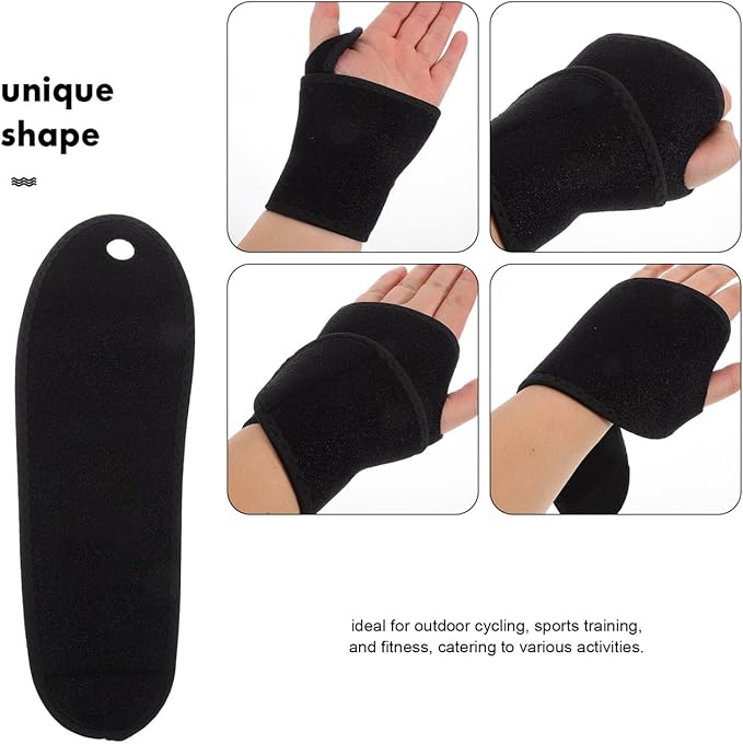 PartyKindom Adjustable Compression Sports Wristbands for Men and Women Breathable Wraparound Design for Outdoor Cycling Gym Training and Fitness Activities Right Hand Support