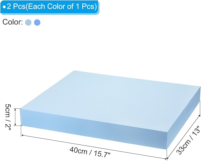 PATIKIL Balance Pad, Non-Slip TPE Foam Pad Cushion Exercise Yoga Mat Knee Pads for Fitness Stability Core Training Stretching