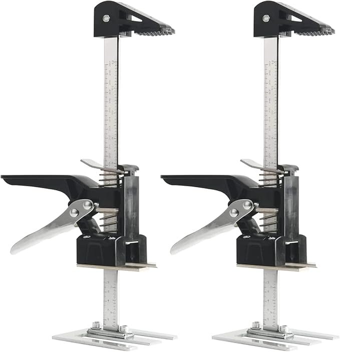 Labor Saving Arm 2PC ，15.5 Inch Height Regulator Hand Lifting Tool，Lifter Jack for Installing Cabinets Door And Wooden Panel Lifting Cabinet Board Lifter