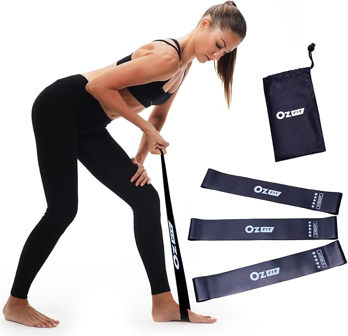 Resistance Bands Set for Men and Women, Pack of 5 Different Levels Elastic Band for Home Gym Long Exercise Workout – Great Fitness Equipment for Training, Yoga, Free Carrying Bag