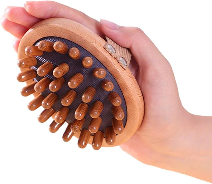 Large Fascia Massage Blaster Tool for Cellulite, Myofascial Release, Muscle Knots, Trigger Points, Cellulite Massager Tool for Body Tension Relief Promote Lymphatic Circulation Wood