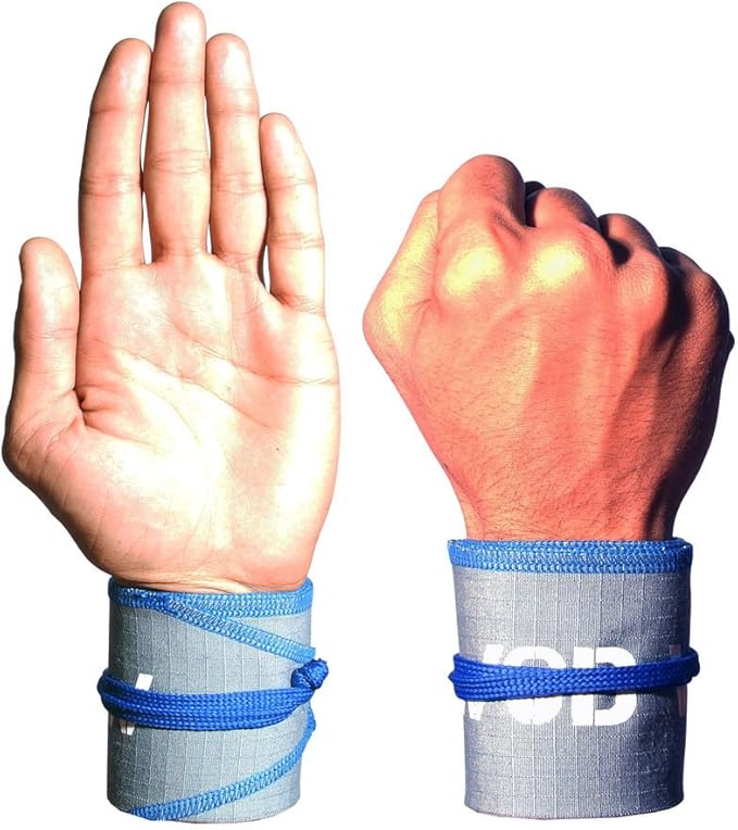 Wrist Wraps for Powerlifting, Strength Training, Bodybuilding, Cross Training, Olympic Weightlifting, Yoga Support - One Size Fits All