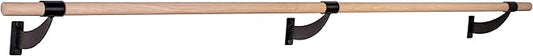 VITA Barre Wall-Mounted Single Ballet Barre, Classic WB15, Wood | Fixed Height, Made in USA, Home, Studio or Gym Exercise Equipment for Kids & Adults | Dance, Fitness, Pilates