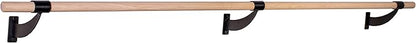 VITA Barre Wall-Mounted Single Ballet Barre, Classic WB15, Wood | Fixed Height, Made in USA, Home, Studio or Gym Exercise Equipment for Kids & Adults | Dance, Fitness, Pilates