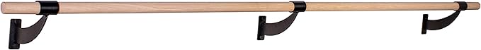 VITA Barre Wall-Mounted Single Ballet Barre, Classic WB15, Wood | Fixed Height, Made in USA, Home, Studio or Gym Exercise Equipment for Kids & Adults | Dance, Fitness, Pilates