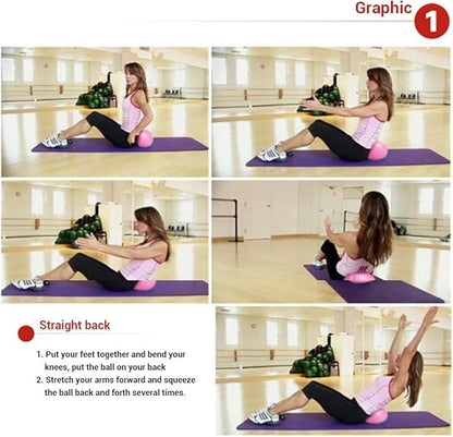 Yinhing 25Cm PVC Fitness Explosion Proof Balance Trainer Stability for Home Gym Pilates Strength Active Sitting Exercise Rehabilitation