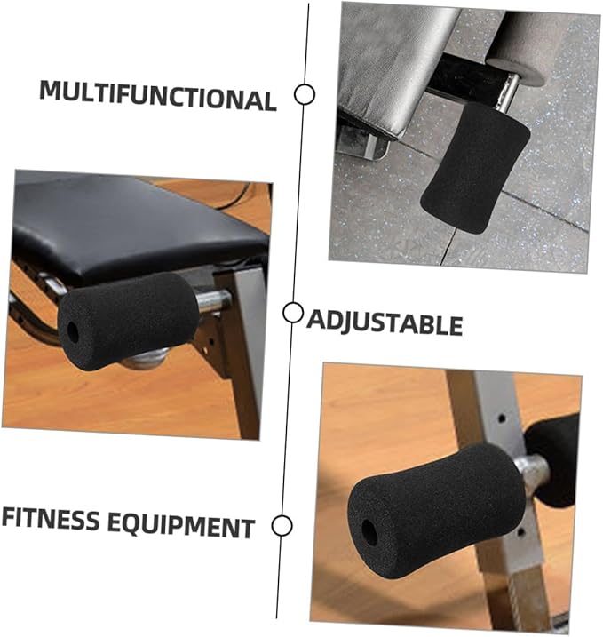 Mikikit 6pcs Foam Replacement Pads for Weight Bench Soft Leg Foam Roller Covers for Exercise Machines Universal Accessories Gym Equipment Fit for Home Workouts