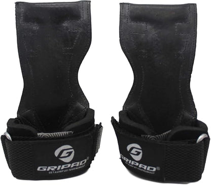 Gripad PRO Weight Lifting Gloves | Heavy Duty Straps | Alternative Power Lifting Hooks | Best for Deadlifts | Adjustable Neoprene Padded Wrist Wraps Support Bodybuilding