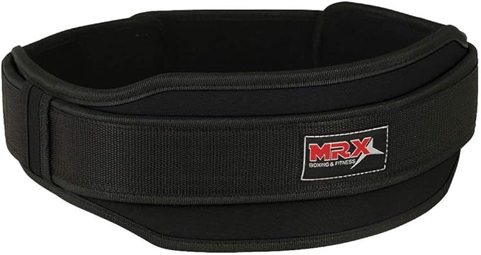 MRX Weight Lifting Belt with Double Back Support Gym Training 5" Wide Belts 11 Colors