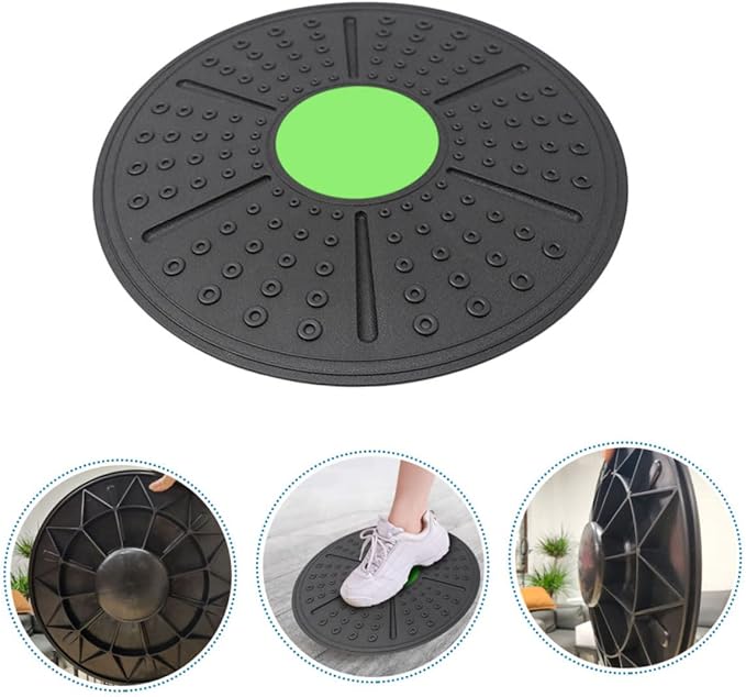 Balacoo Equilibrium Training Board Non-Slip Fitness Balance Tool for Core Stability Sturdy Plastic Wobble Board for Home Workouts and Rehabilitation Exercises